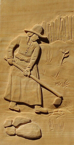 Pilgrim Woman Gardening